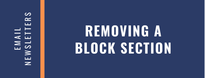 Removing A Block Section