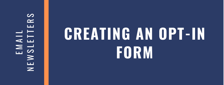 How To Create An Opt-in form