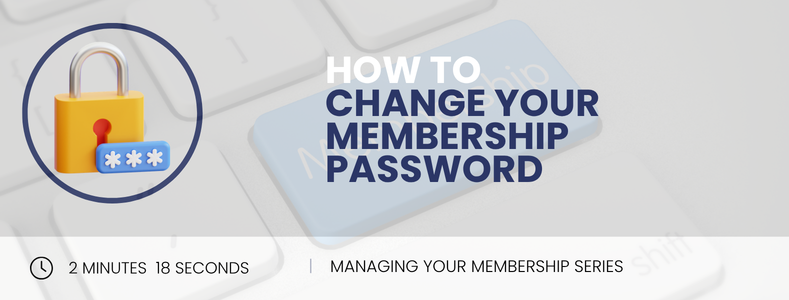 How to Change Your Membership Password